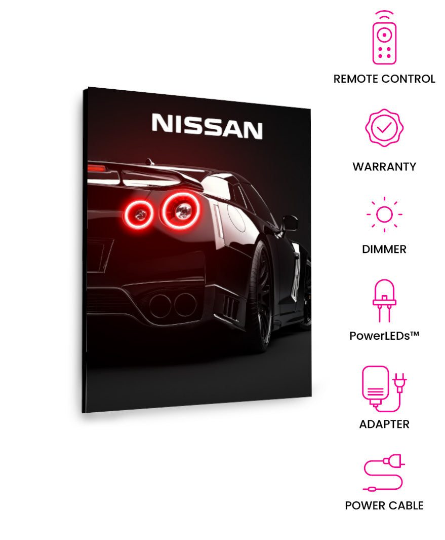 Nissan GTR V2  - Neon Car Art