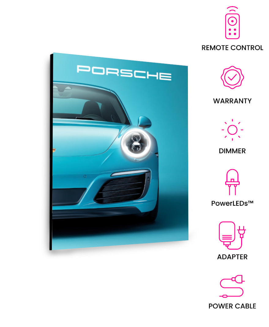 Porsche V7  - Neon Car Art