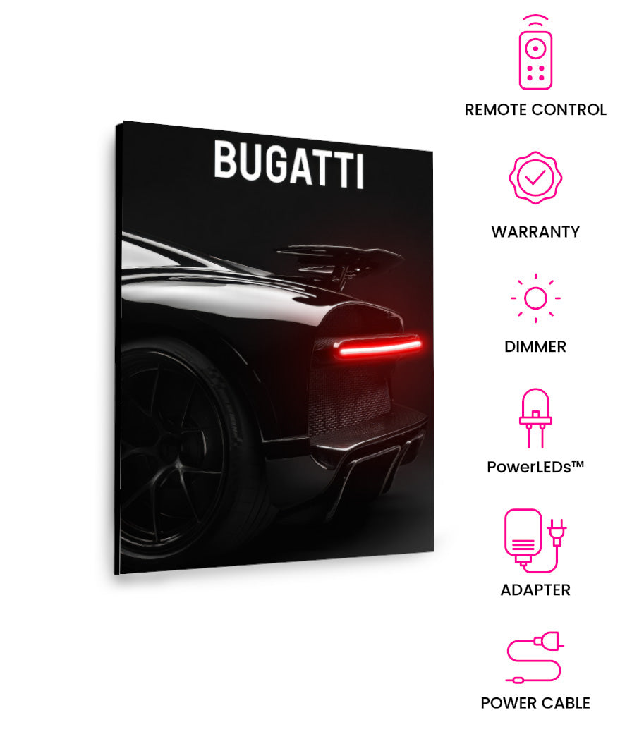 Bugatti V5 – Neon Car Art