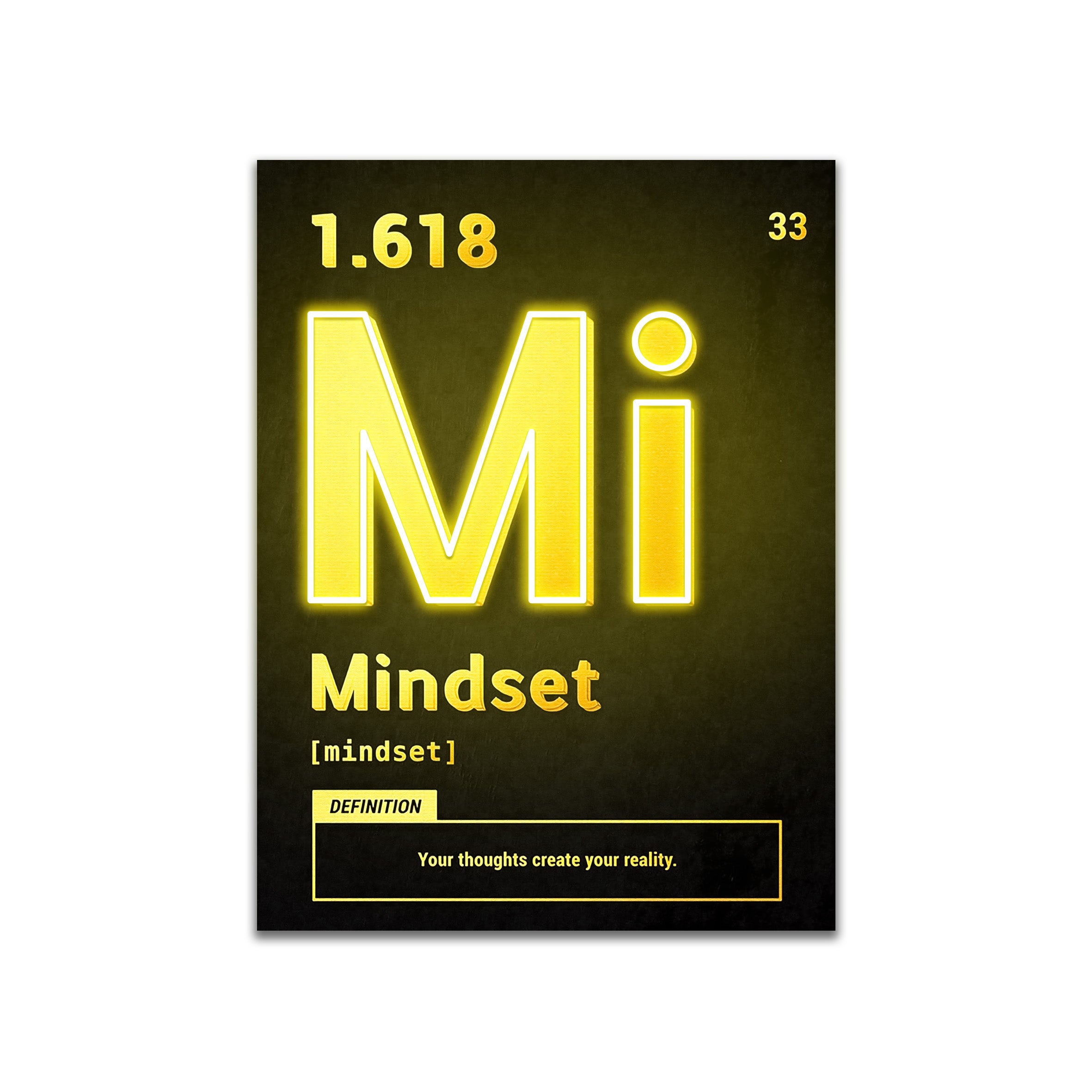 Mindset – Neon Motivational Art