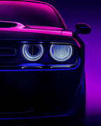 Dodge Challenger SRT V1 - Neon Car Art