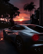 Ferrari F12 V1 - Neon Car Art