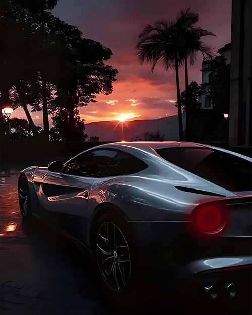 Ferrari F12 V1 - Neon Car Art