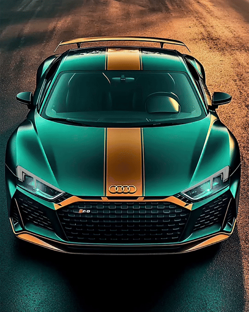 Audi Racing V1 - Neon Car Art