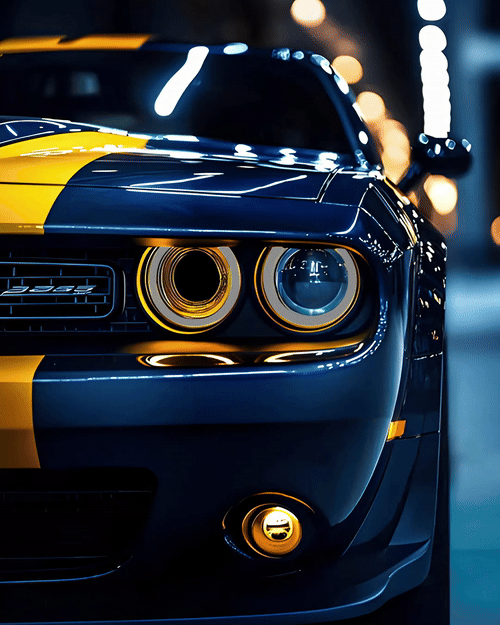 Dodge Challenger SRT V2 - Neon Car Art