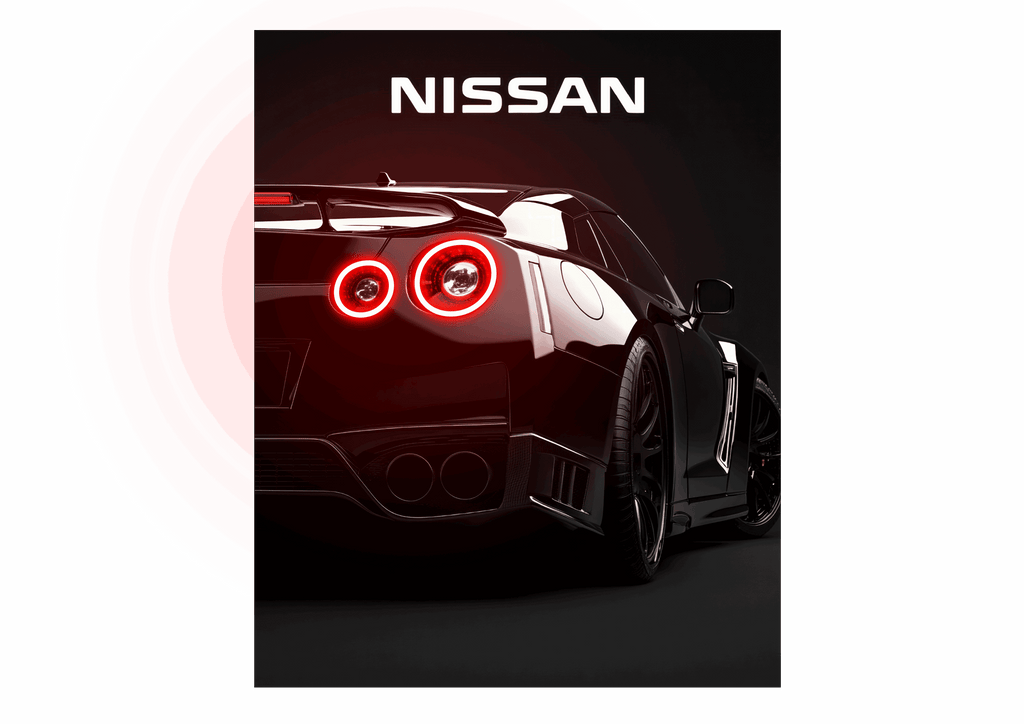 Nissan GTR V2  - Neon Car Art