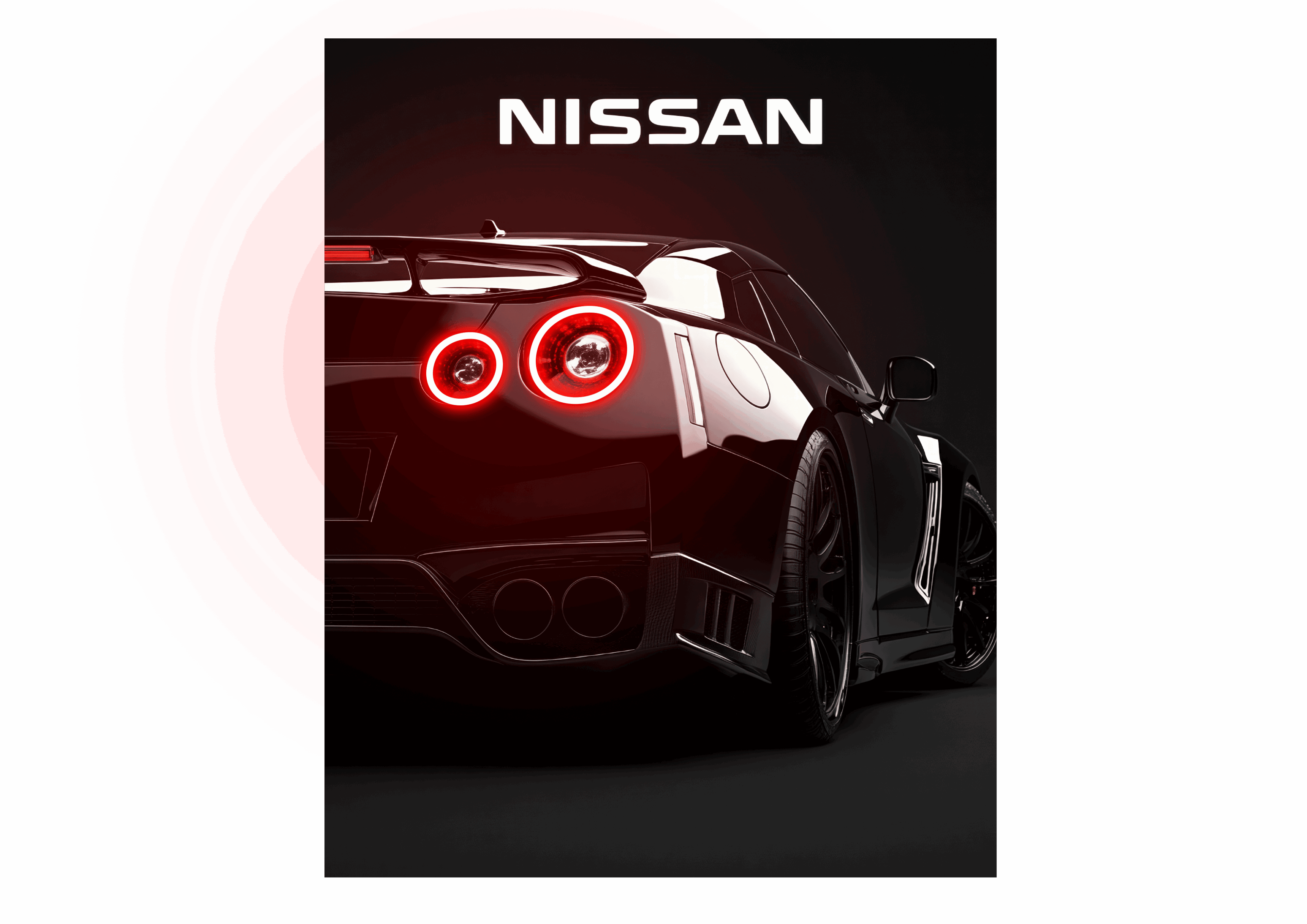 Nissan GTR V2  - Neon Car Art
