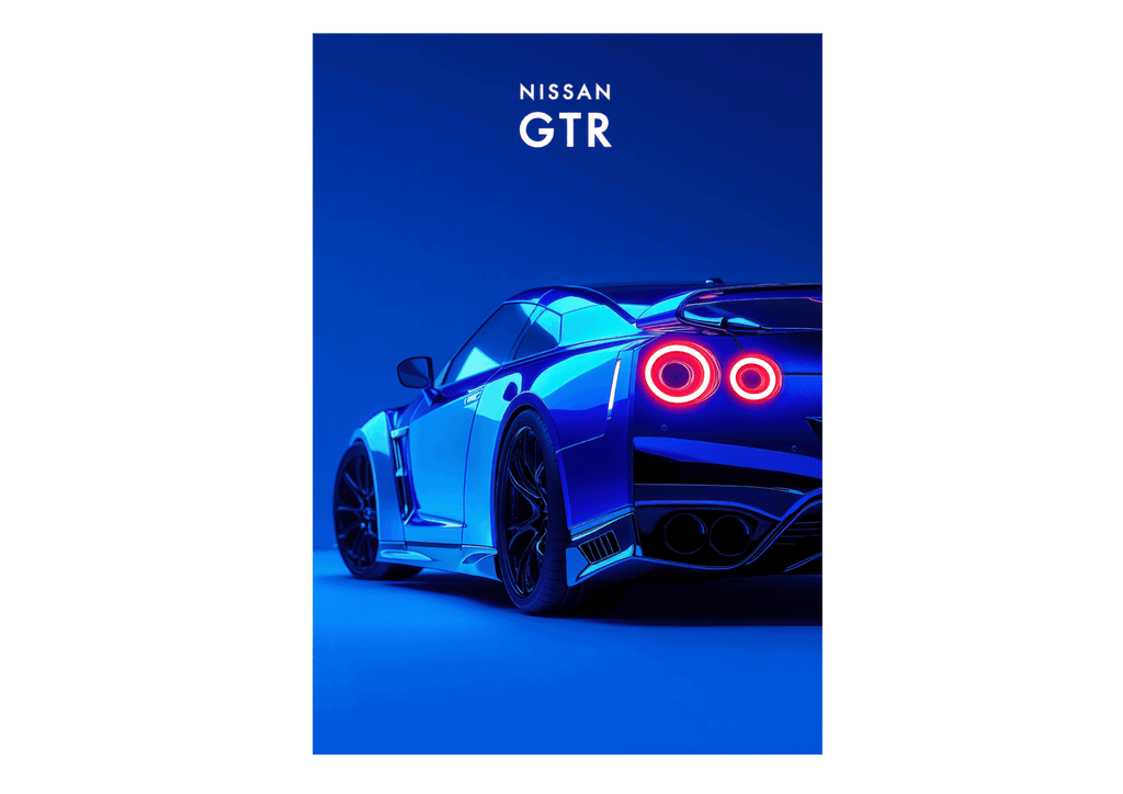 Nissan GT-R V2 - Neon Car Art