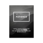 Patience – Neon Motivational Art