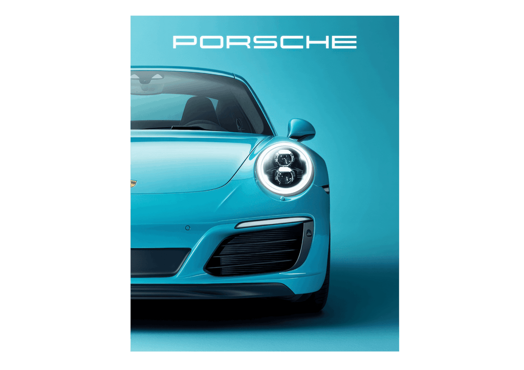 Porsche V7  - Neon Car Art