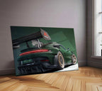 2025 Porsche 911 GT3 RS with Manthey Kit Neon LED Metal Frame â Ultimate Sports Car Wall Art