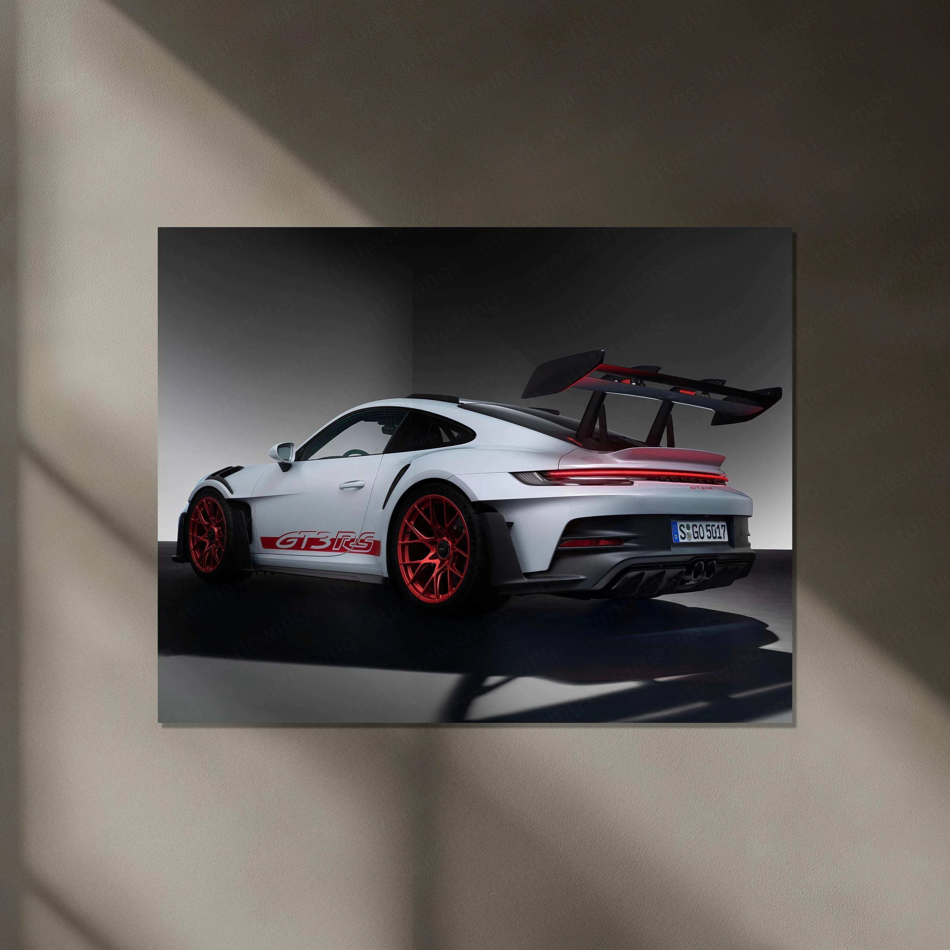 Porsche 911 GT3 Neon LED Metal Frame â Iconic Supercar Wall Art 1