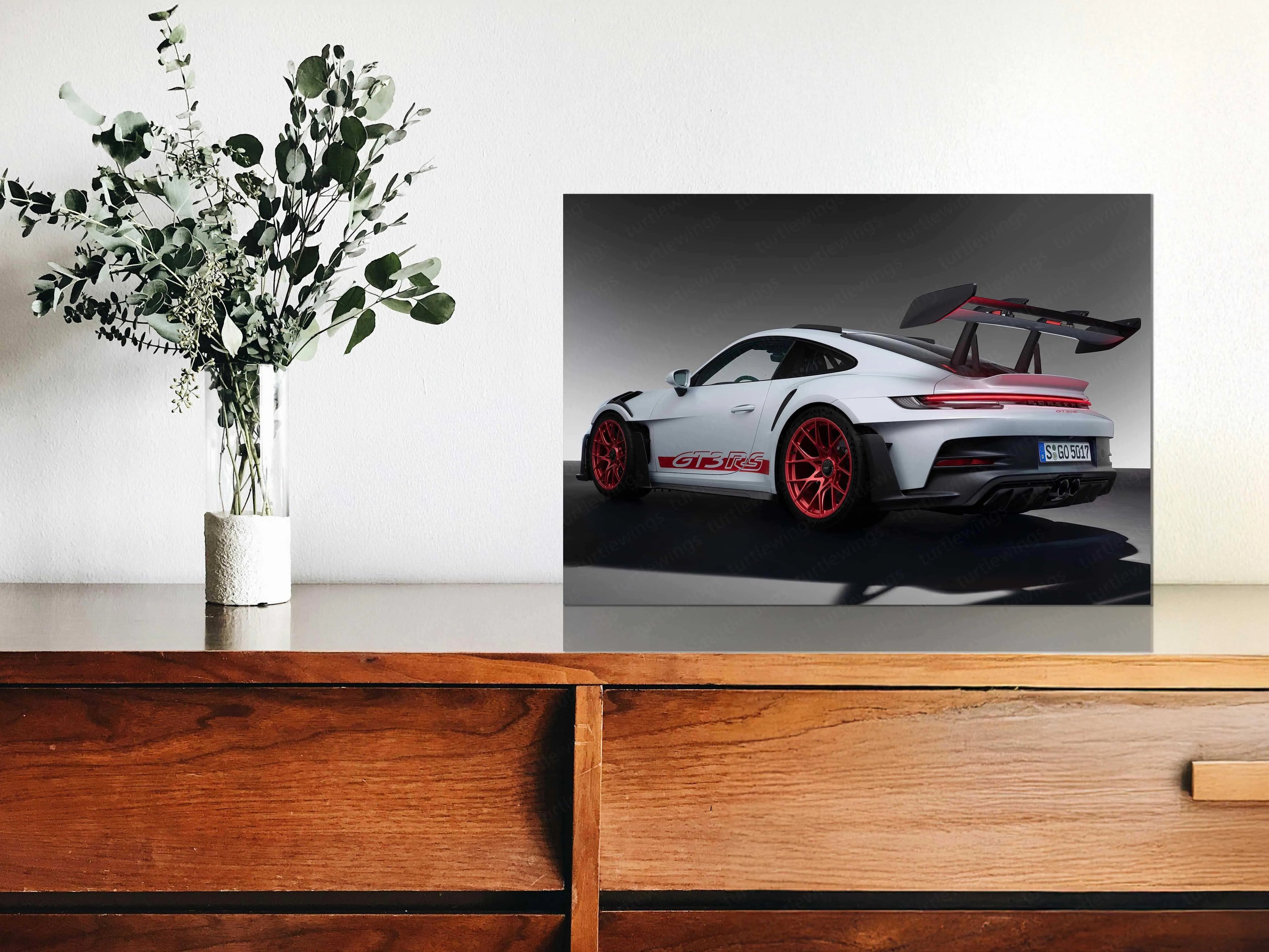 Porsche 911 GT3 Neon LED Metal Frame â Iconic Supercar Wall Art 1