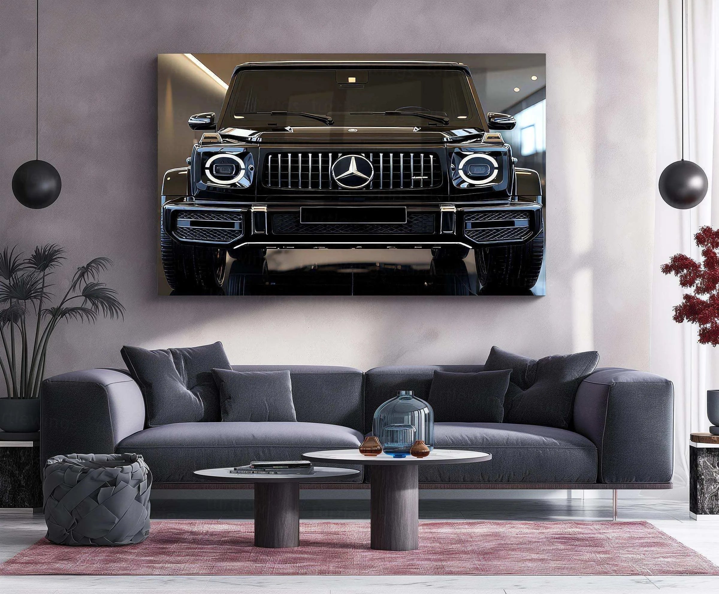 Mercedes GLS G Wagon Neon LED Metal Frame 1