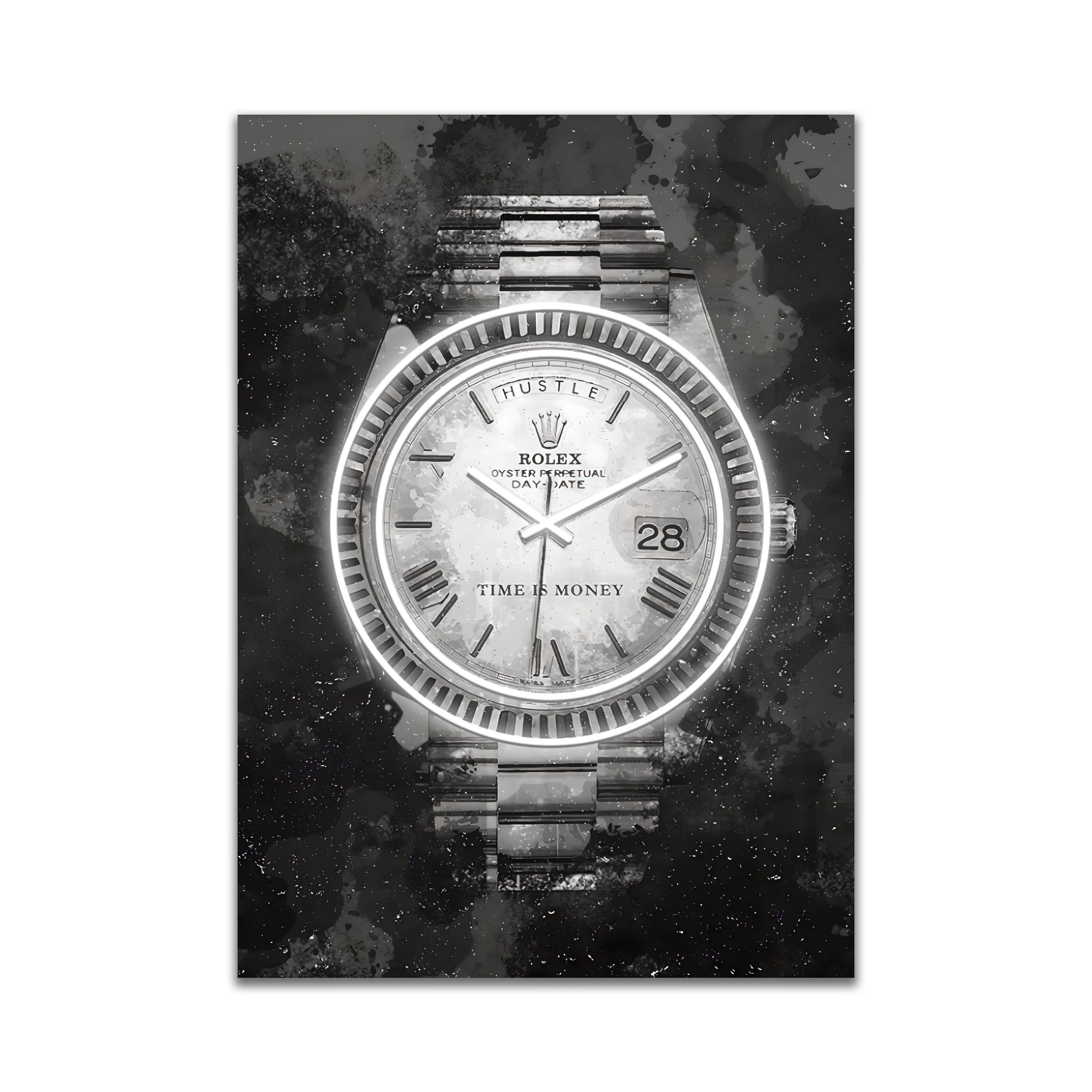Rolex V1 – Neon Motivational Art