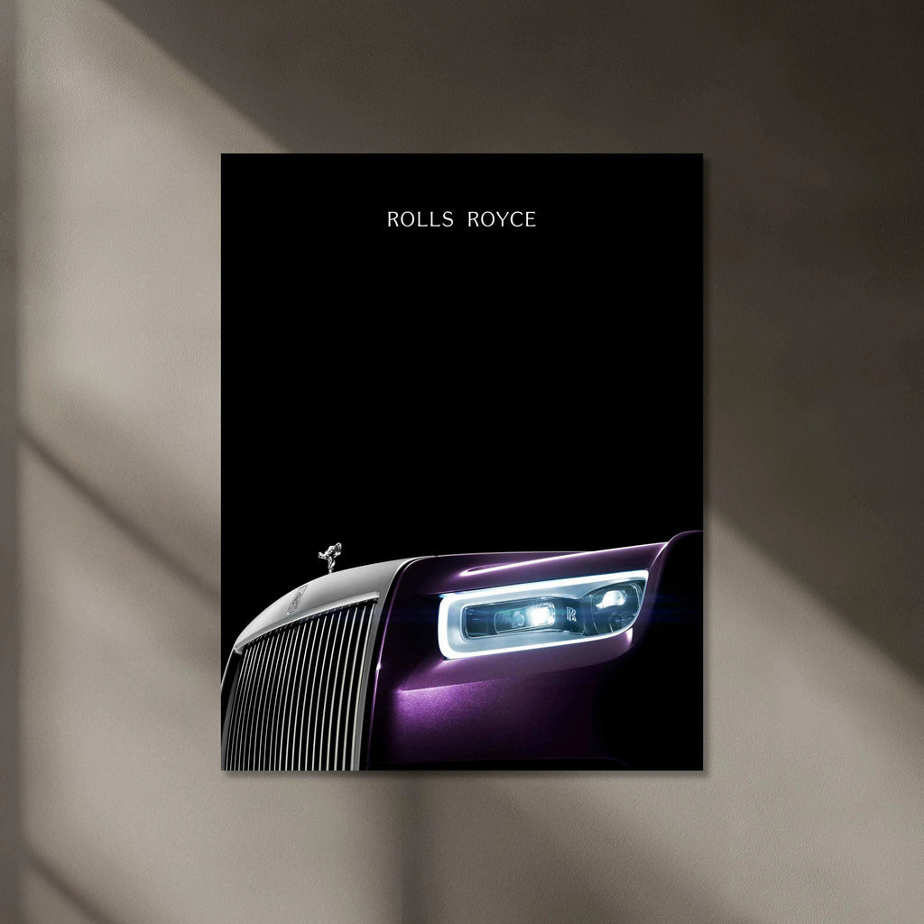 Rolls-Royce Neon LED Metal Poster