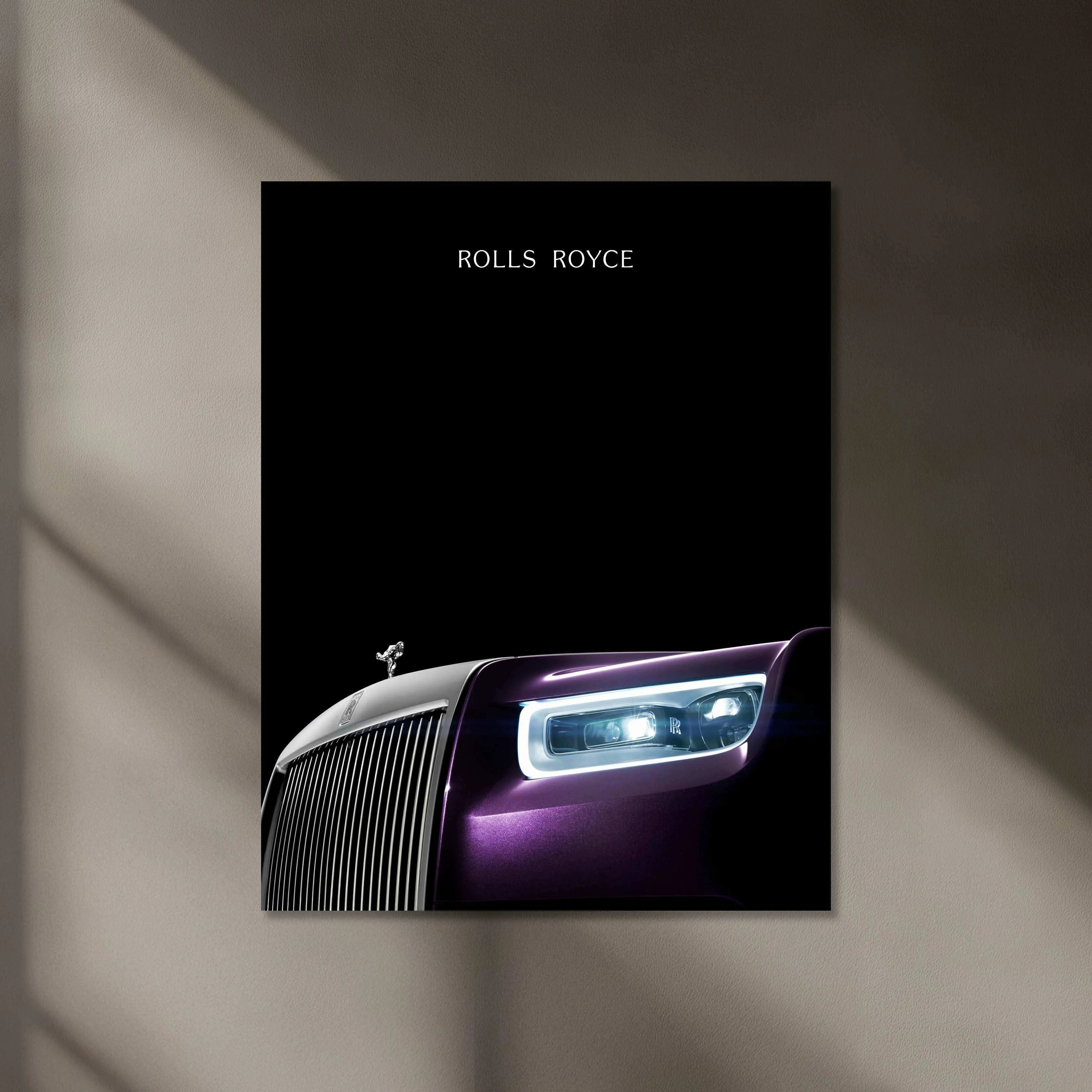 Rolls-Royce Neon LED Metal Poster