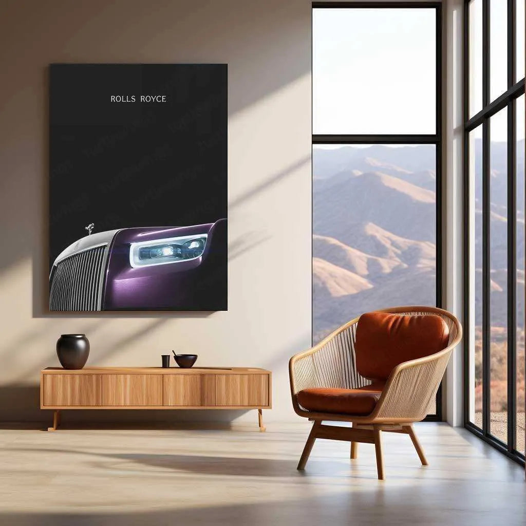 Rolls-Royce Neon LED Metal Poster