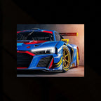 Audi Racing Neon LED Metal Poster â High-Performance Motorsport Wall Art2