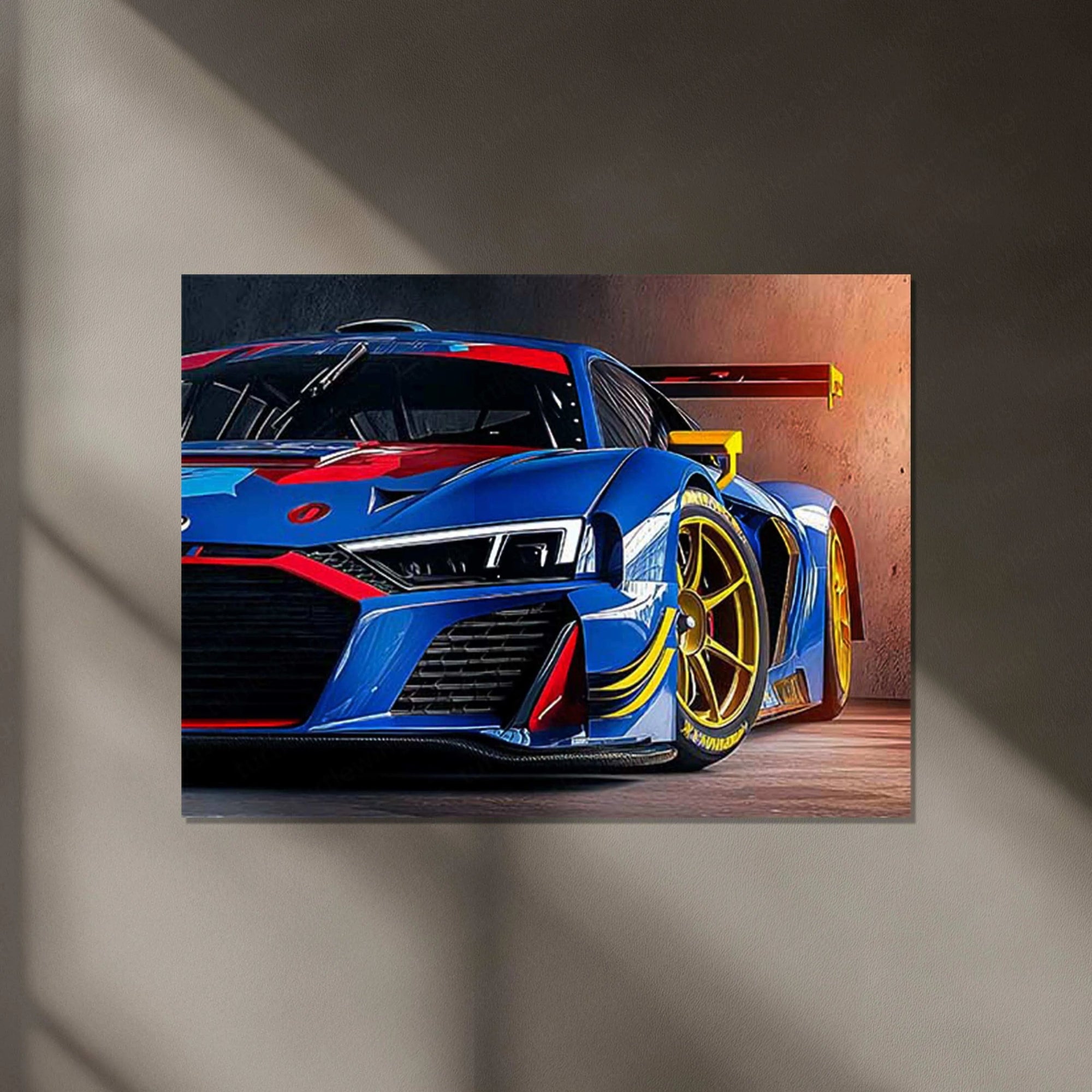 Audi Racing Neon LED Metal Poster â High-Performance Motorsport Wall Art2