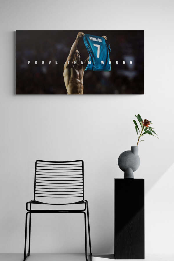 Cristiano Ronaldo - "Prove Them Wrong" - Celebrity Wall Art