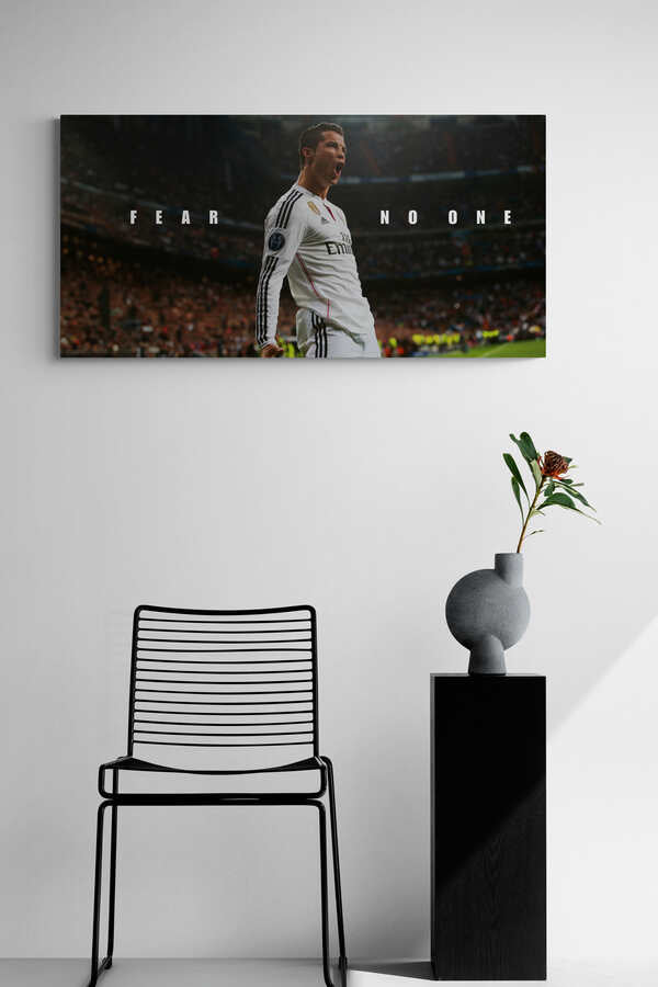Cristiano Ronaldo - "Fear No One" - Celebrity Wall Art