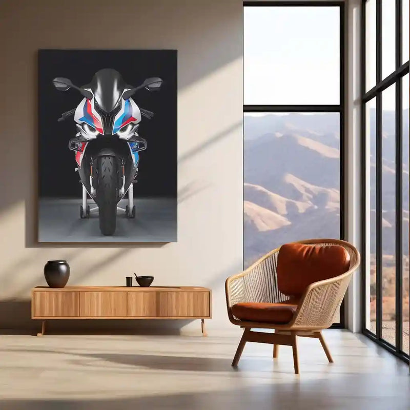LED | BMW M 1000 RR Black Superbike Neon LED Metal Poster | Racing Power Wall Art - image 3