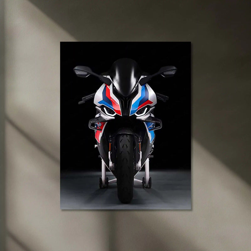 LED | BMW M 1000 RR Black Superbike Neon LED Metal Poster | Racing Power Wall Art - image 2