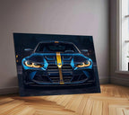BMW Racing Neon LED Metal Poster â Motorsport-Inspired Wall Art for Speed Enthusiasts