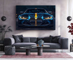 BMW Racing Neon LED Metal Poster â Motorsport-Inspired Wall Art for Speed Enthusiasts