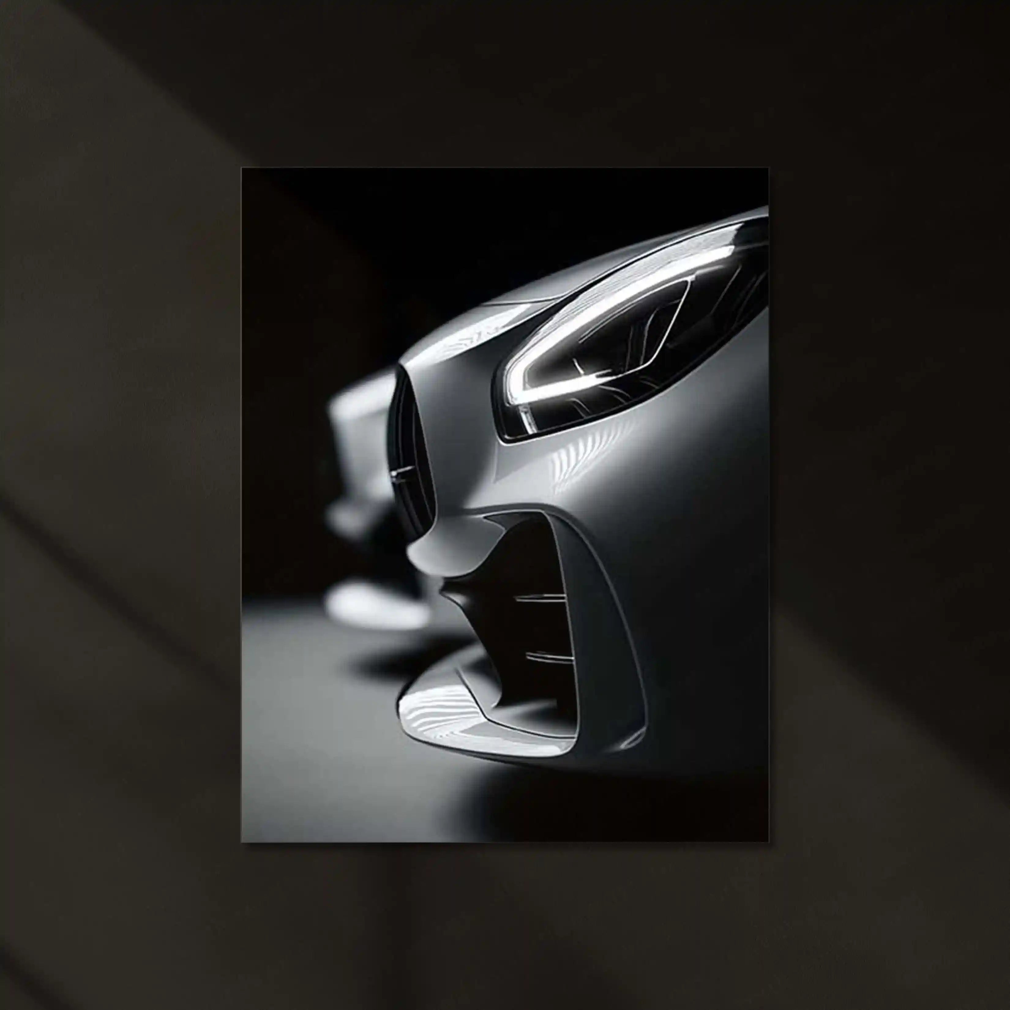 LED | 🚘 Mercedes AMG Neon LED Metal Poster | Luxury Performance Car Wall Art