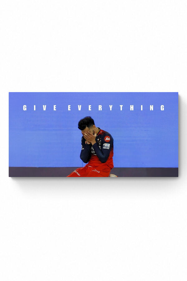 Virat Kohli - "Give Everything" - Celebrity Wall Art