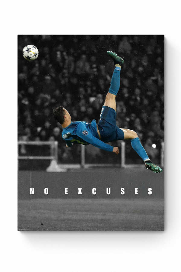 Cristiano Ronaldo - "No Excuses" - Celebrity Wall Art