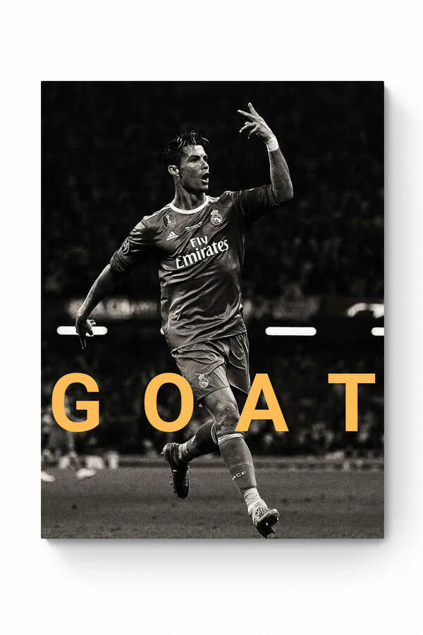 Cristiano Ronaldo - "GOAT" - Celebrity Wall Art