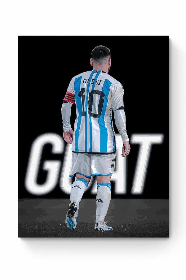 Lionel Messi - "GOAT" - Celebrity Wall Art
