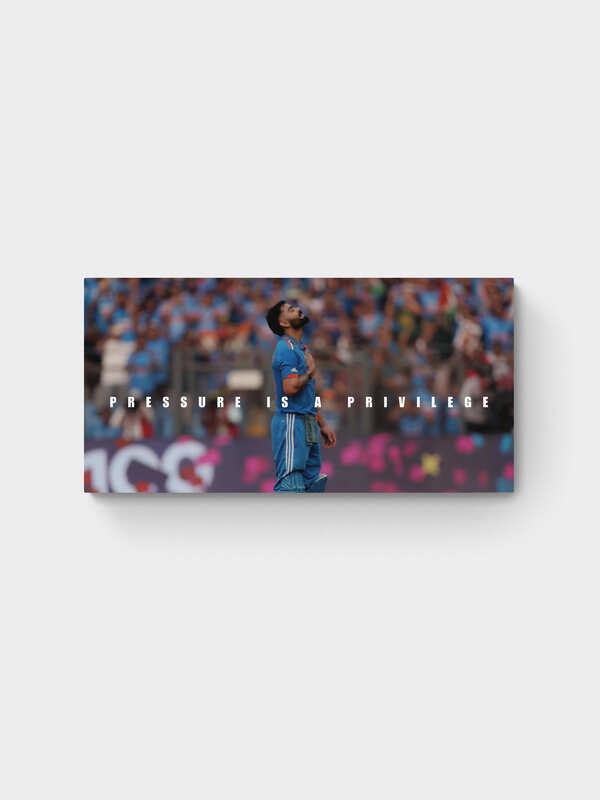 Virat Kohli - "Pressure is a Privilege" - Celebrity Wall Art