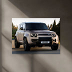 Defender Neon LED Metal Frame â Bold and Rugged Wall Art for Off-Road Enthusiasts 2