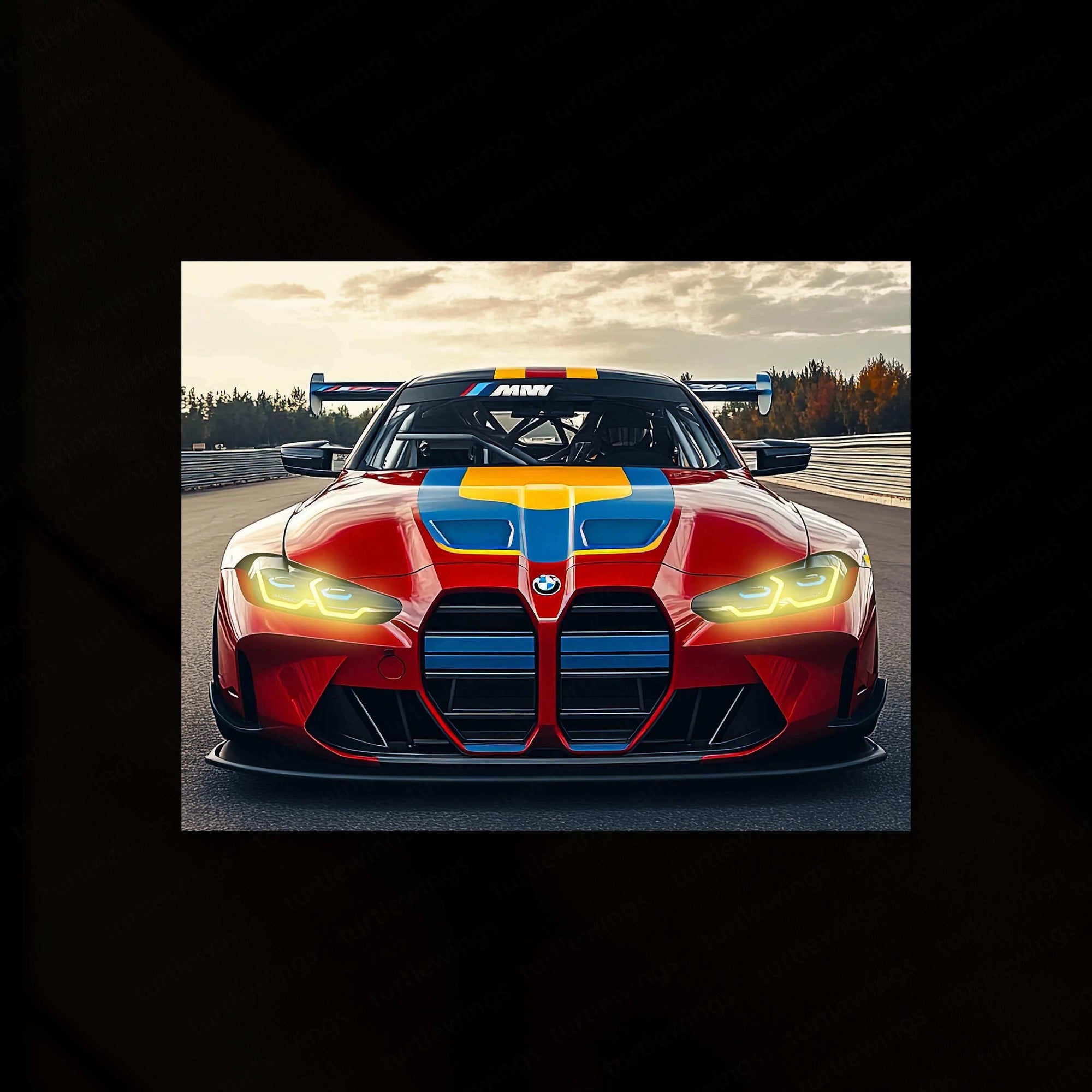 BMW Racing Neon LED Metal Poster â Motorsport-Inspired Wall Art for Speed Enthusiasts.2