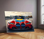 BMW Racing Neon LED Metal Poster â Motorsport-Inspired Wall Art for Speed Enthusiasts.2