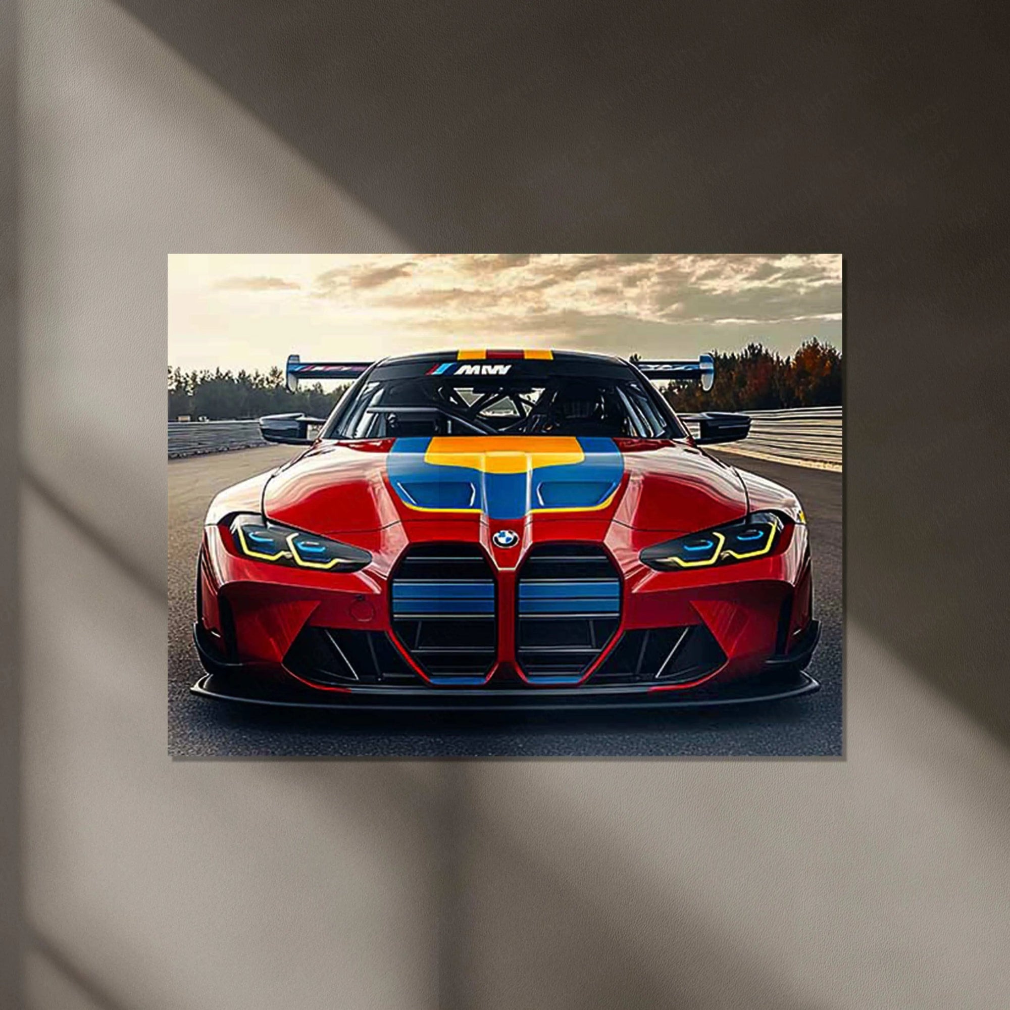 BMW Racing Neon LED Metal Poster â Motorsport-Inspired Wall Art for Speed Enthusiasts.2
