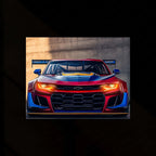BMW Racing Neon LED Metal Poster â Motorsport-Inspired Wall Art for Speed Enthusiasts.3