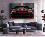 Dodge Racing Neon LED Metal Poster â Muscle Car Performance Wall Art
