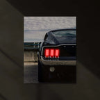 Neon LED Metal Poster | 1969 Ford Mustang Neon LED Metal Poster – Classic Muscle Car Wall Art