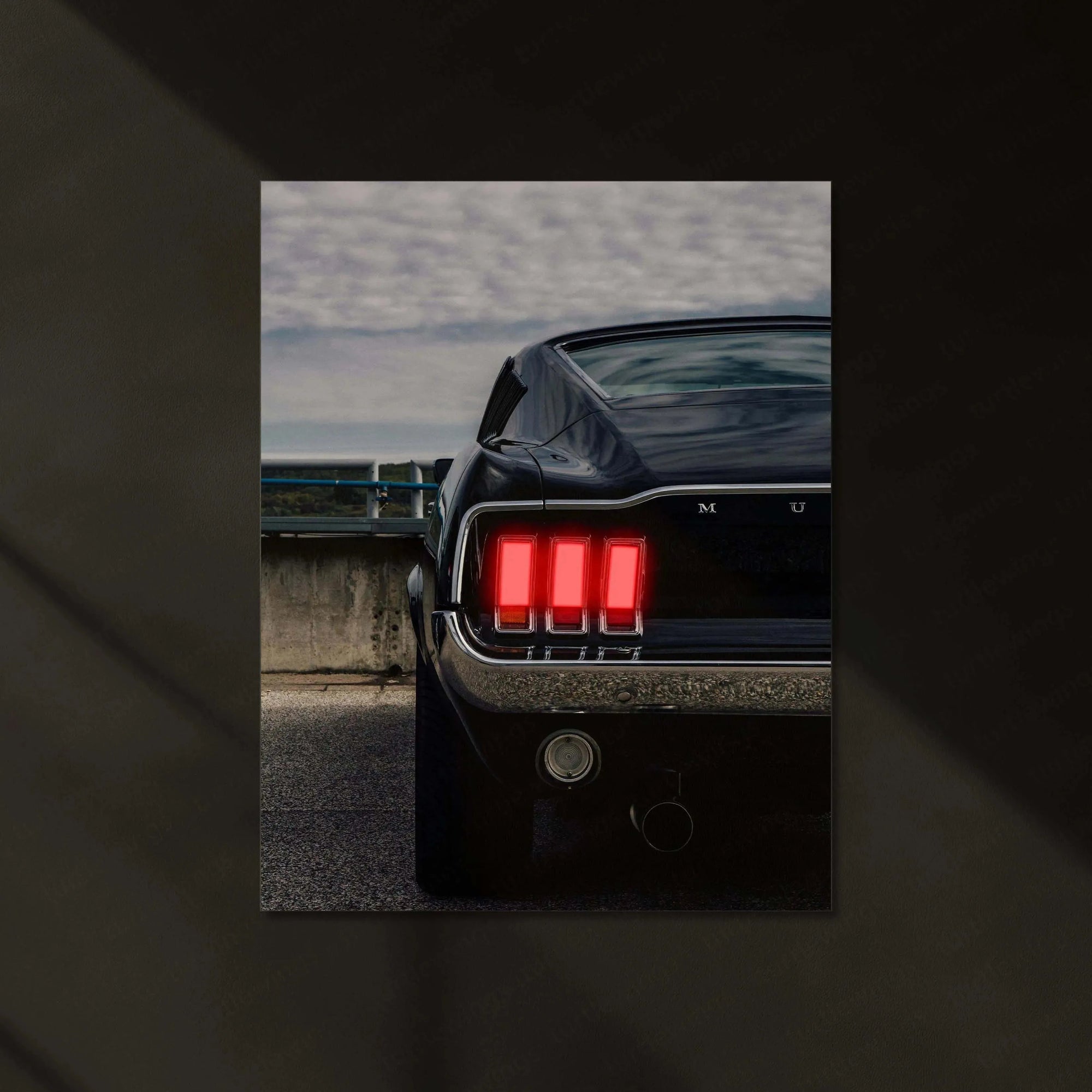 Neon LED Metal Poster | 1969 Ford Mustang Neon LED Metal Poster – Classic Muscle Car Wall Art