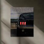 Neon LED Metal Poster | 1969 Ford Mustang Neon LED Metal Poster – Classic Muscle Car Wall Art
