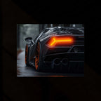 Lamborghini Neon LED Metal Frame â Luxury Car Wall Art