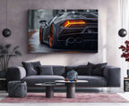 Lamborghini Neon LED Metal Frame â Luxury Car Wall Art