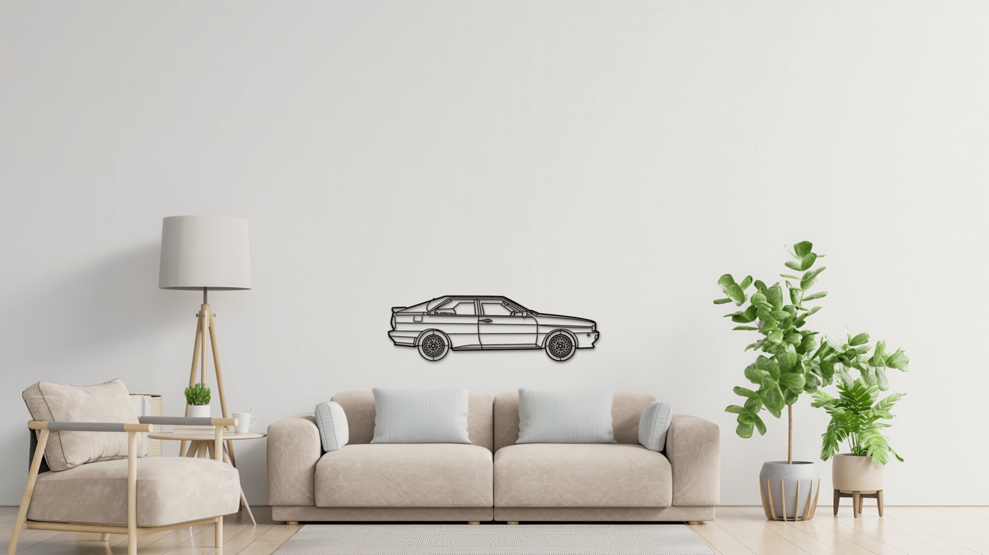 Audi Ur-quattro 10V 1984 - Metal Wall Art