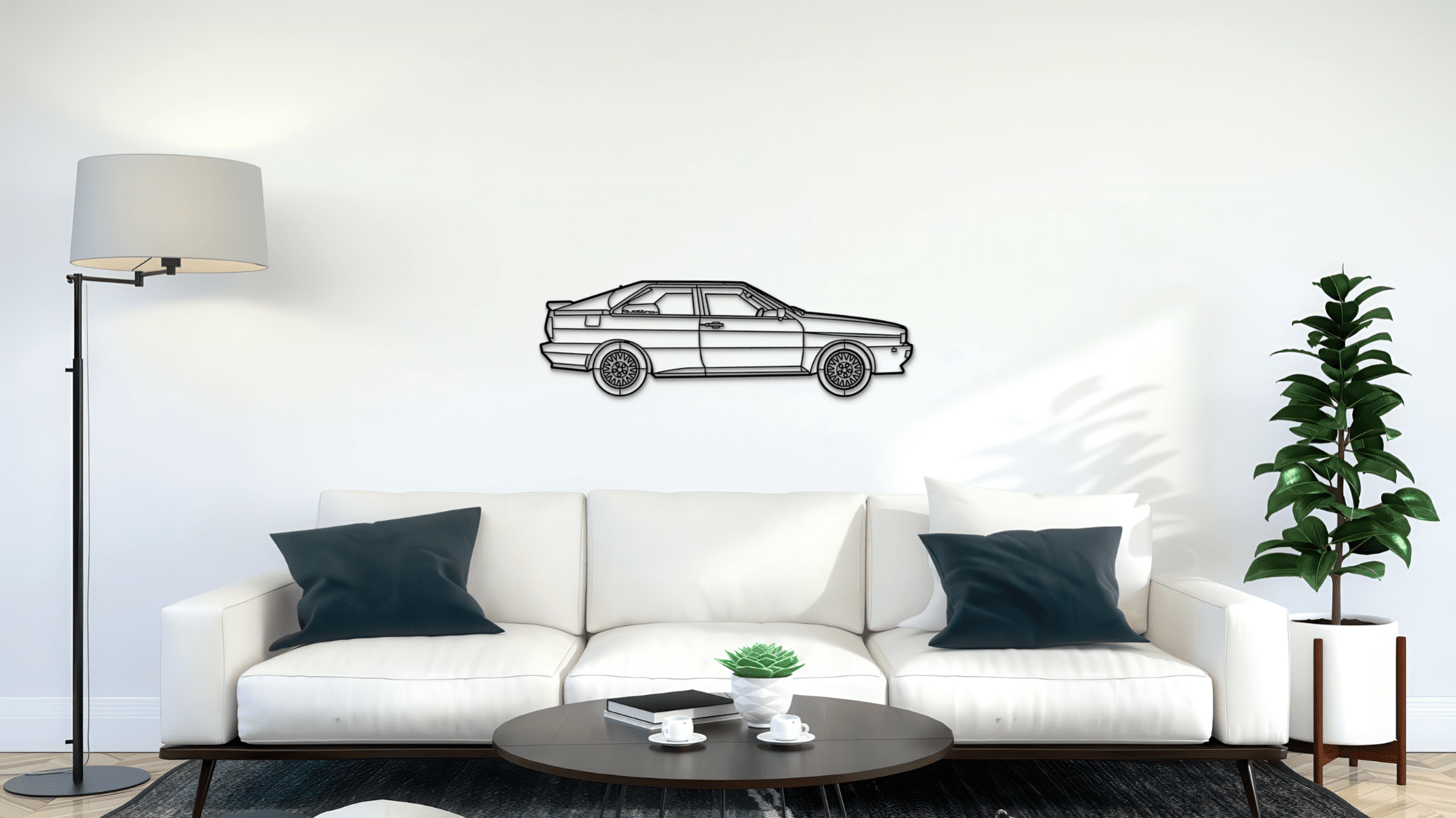 Audi Ur-quattro 10V 1984 - Metal Wall Art