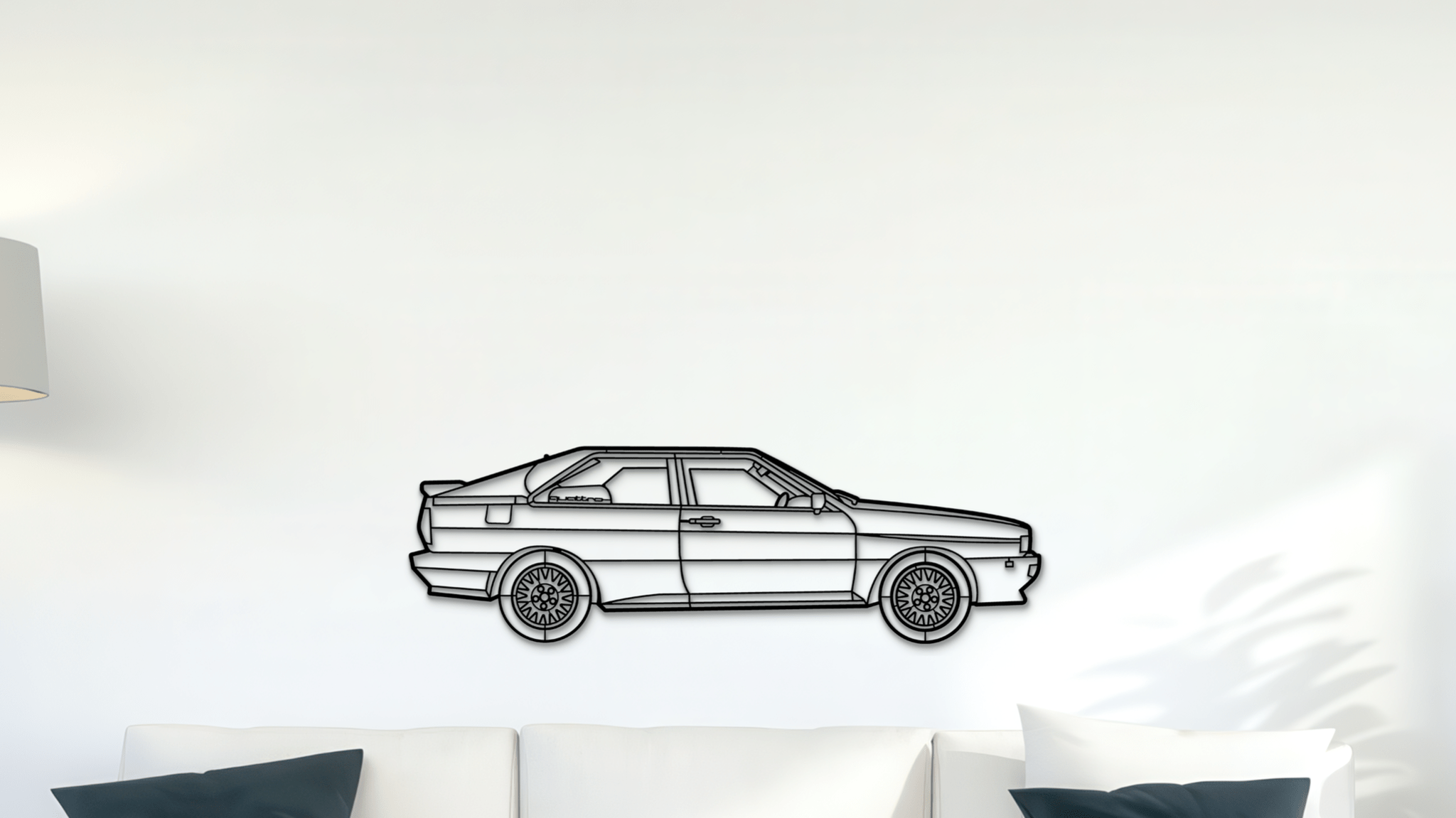 Audi Ur-quattro 10V 1984 - Metal Wall Art